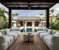 Villa Gendang, Wohnzimmer im Freien